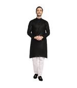 DEVOILER Regular Fit Long Kurta For Men