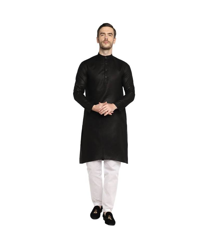DEVOILER Regular Fit Long Kurta For Men