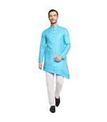 DEVOILER Regular Fit Long Kurta For Men
