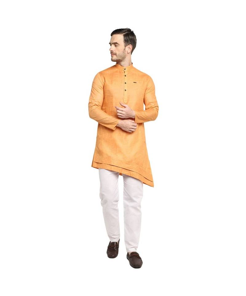 DEVOILER Regular Fit Long Kurta For Men