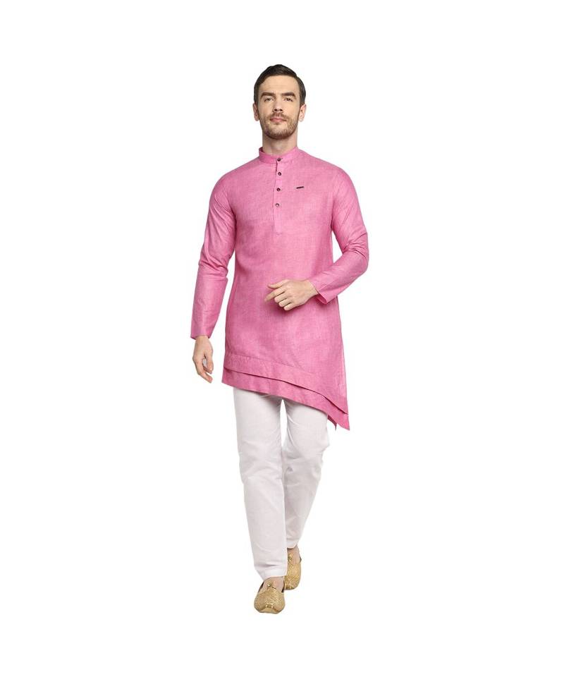 DEVOILER Regular Fit Long Kurta For Men