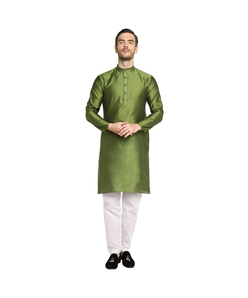 DEVOILER Regular Fit Long Kurta For Men