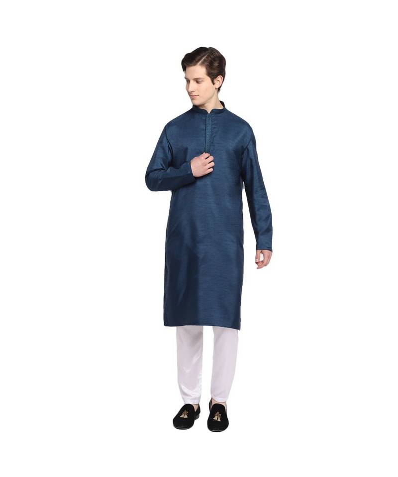 DEVOILER Regular Fit Long Kurta For Men