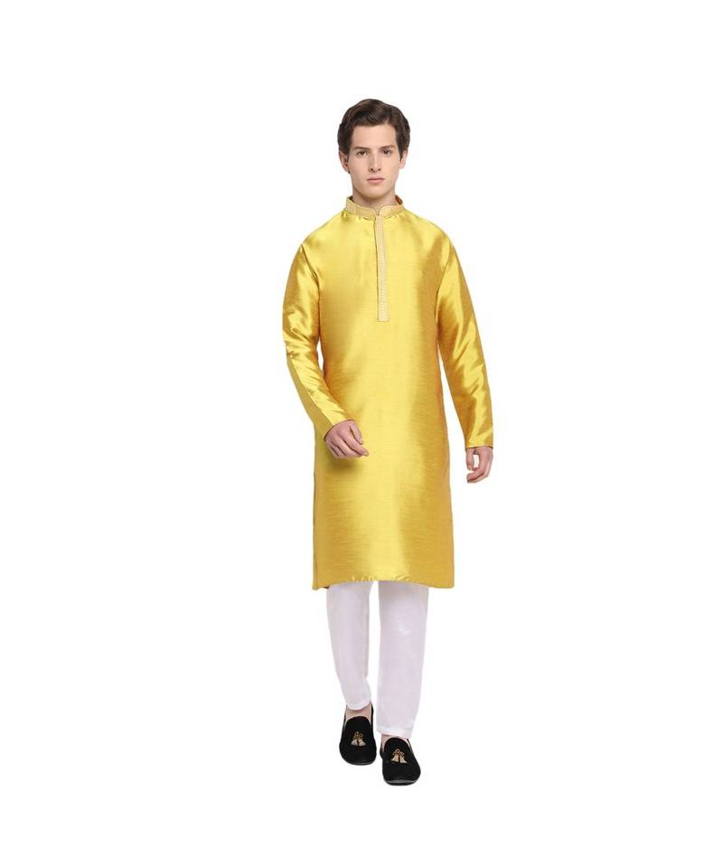 DEVOILER Regular Fit Long Kurta For Men