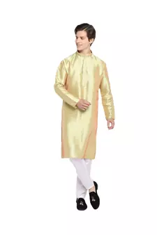 DEVOILER Regular Fit Long Kurta For Men