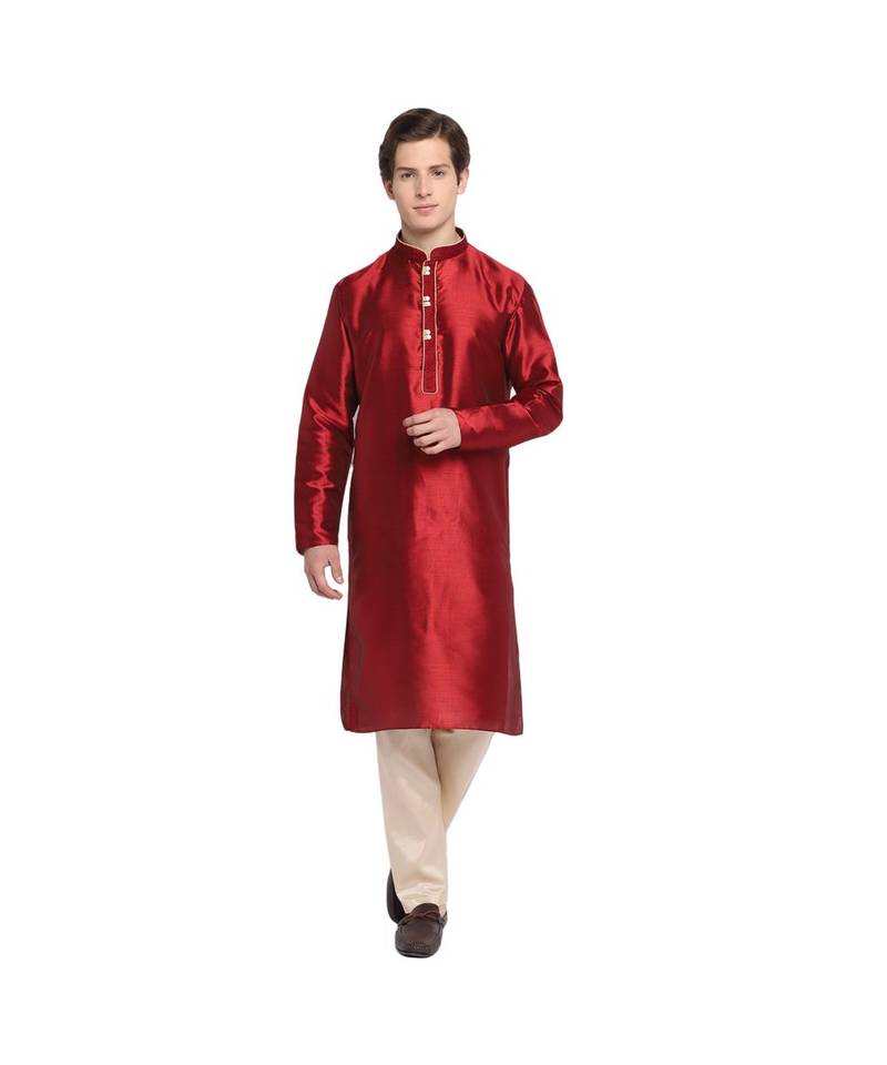 DEVOILER Regular Fit Long Kurta For Men