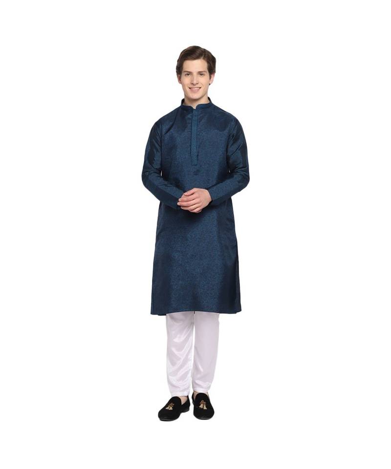 DEVOILER Regular Fit Long Kurta For Men