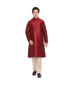 DEVOILER Regular Fit Long Kurta For Men