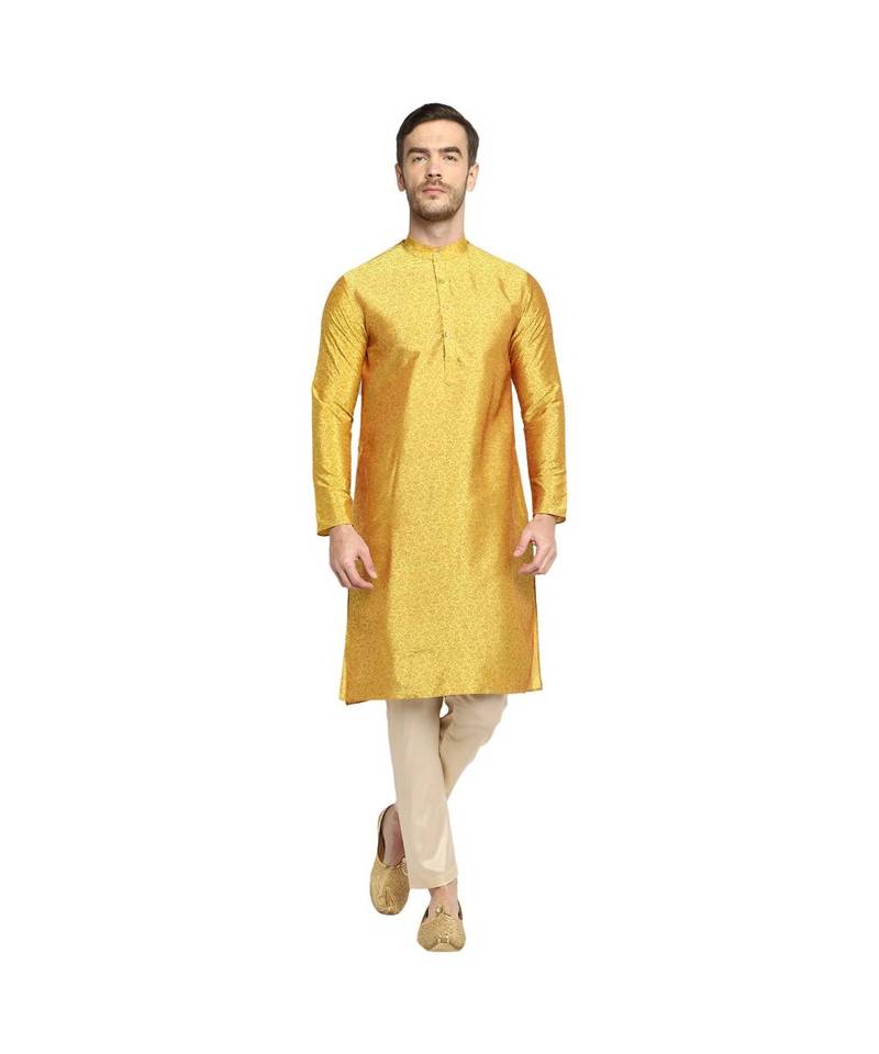 DEVOILER Regular Fit Long Kurta For Men