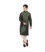 DEVOILER Regular Fit Long Kurta For Men