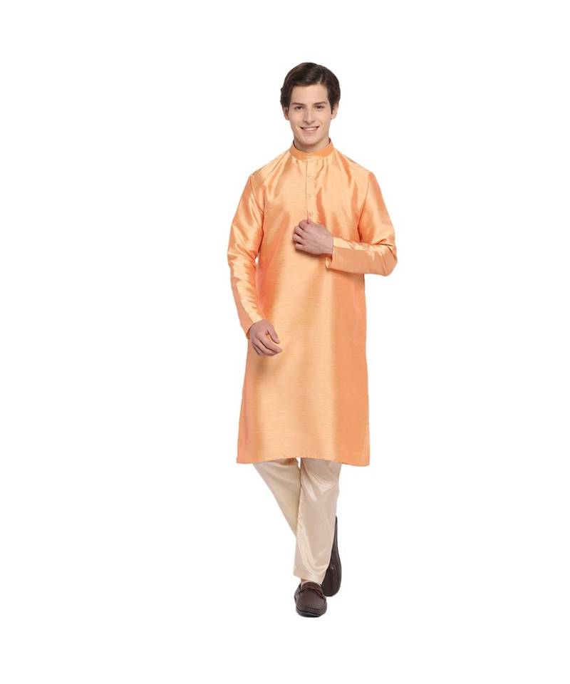 DEVOILER Regular Fit Long Kurta For Men