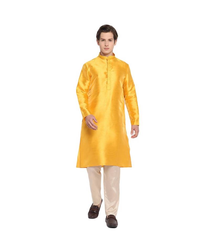 DEVOILER Regular Fit Long Kurta For Men