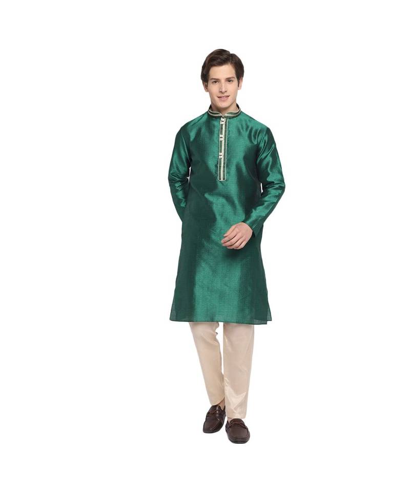 DEVOILER Regular Fit Long Kurta For Men
