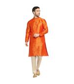 DEVOILER Regular Fit Long Kurta For Men