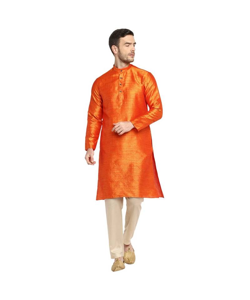 DEVOILER Regular Fit Long Kurta For Men