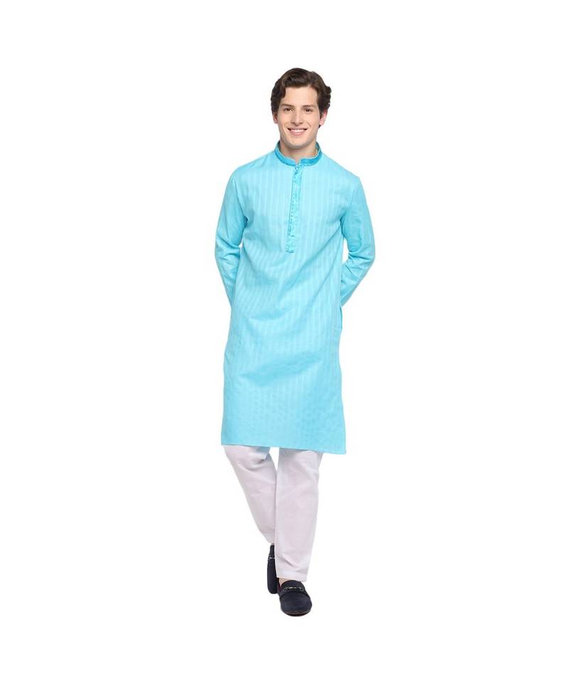 DEVOILER Regular Fit Long Kurta For Men