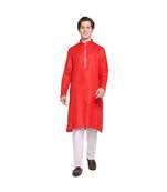 DEVOILER Regular Fit Long Kurta For Men