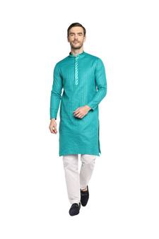 DEVOILER Regular Fit Long Kurta For Men