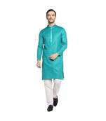 DEVOILER Regular Fit Long Kurta For Men