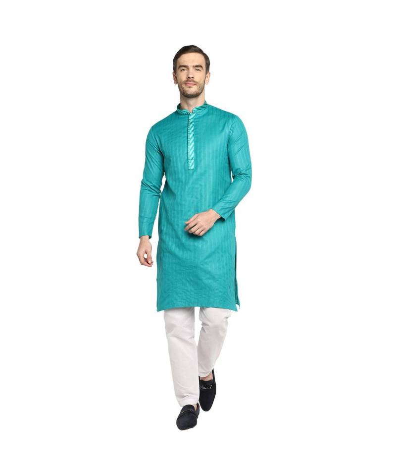 DEVOILER Regular Fit Long Kurta For Men