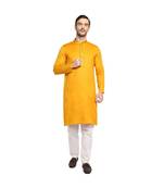 DEVOILER Regular Fit Long Kurta For Men
