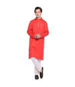 DEVOILER Regular Fit Long Kurta For Men