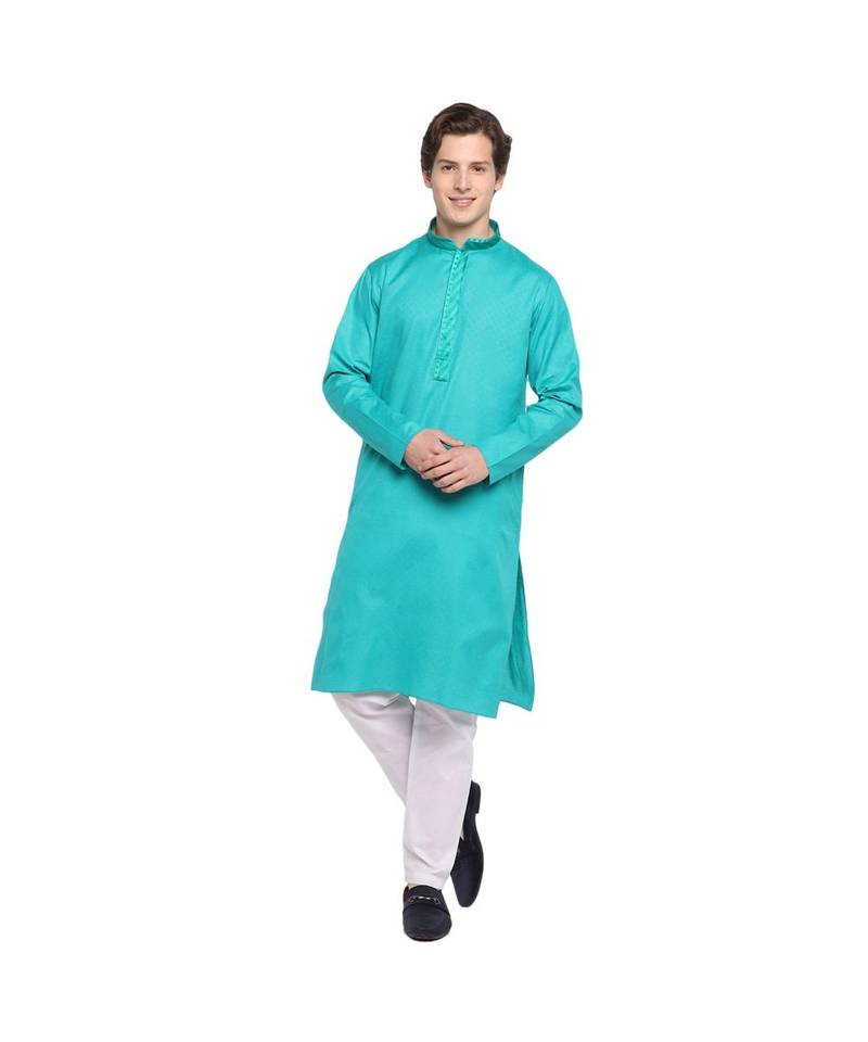 DEVOILER Regular Fit Long Kurta For Men