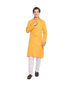 DEVOILER Regular Fit Long Kurta For Men
