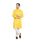 DEVOILER Regular Fit Long Kurta For Men
