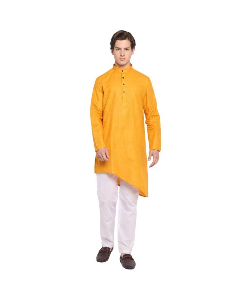 DEVOILER Regular Fit Long Kurta For Men