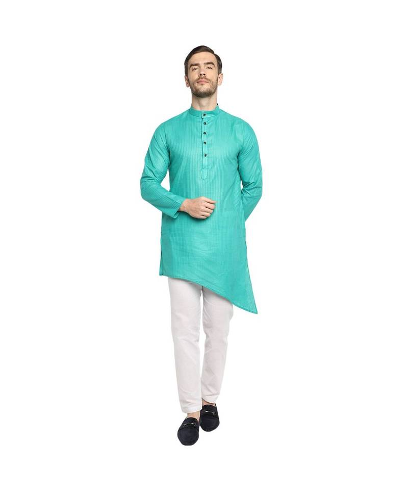 DEVOILER Regular Fit Long Kurta For Men