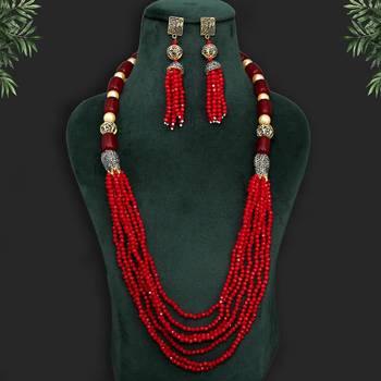 Maroon necklace-sets 1