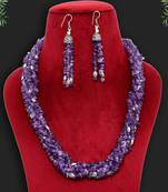 Purple necklace-sets