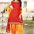 Maroon And Yellow Colour Sultan Silk Embroidered Stitched Patiala suits Set
