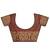 Orange woven art silk saree with blouse