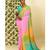 Multicolor printed georgette saree with blouse
