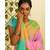 Multicolor printed georgette saree with blouse