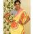 Multicolor printed georgette saree with blouse