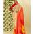 Multicolor printed georgette saree with blouse
