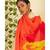 Multicolor printed georgette saree with blouse