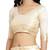 Gold woven banarasi silk saree with blouse