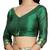 Green woven banarasi silk saree with blouse