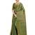 Green woven art silk saree with blouse