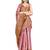 Pink woven art silk saree with blouse