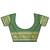 Green woven art silk saree with blouse