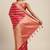 Pink woven art silk saree with blouse