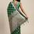 Green woven art silk saree with blouse