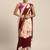 Purple woven chiffon saree with blouse