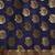 Navy blue woven art silk saree with blouse