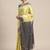 Yellow woven art silk saree with blouse